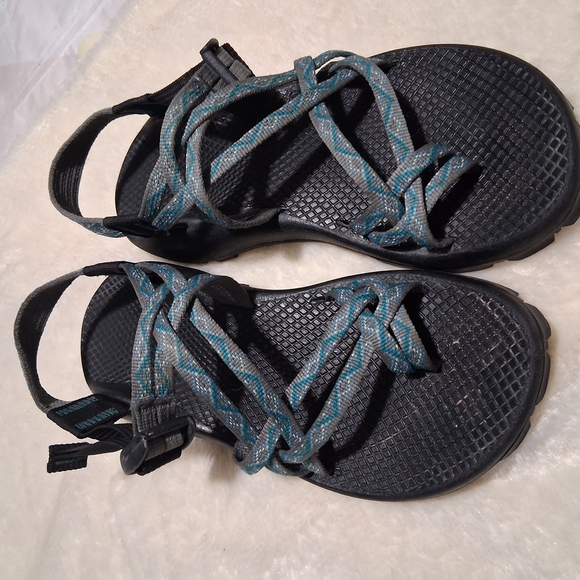 Chaco Black and Blue Outdoor Sandals - Picture 3 of 7